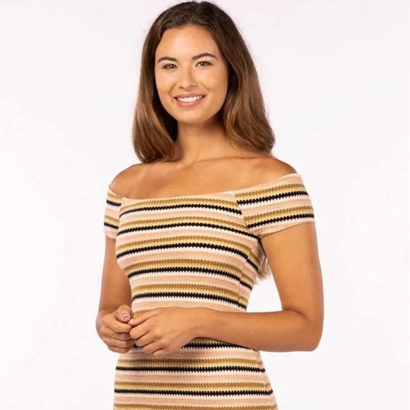 🔆RIP CURL🔆 BRONZE MINI DRESS SUMMER PARTY CUTE love - Picture 3 of 13